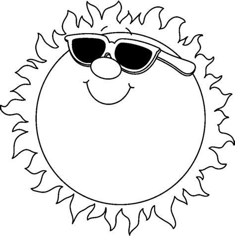 Free Summer Clipart Black And White, Download Free Summer Clipart Black ...