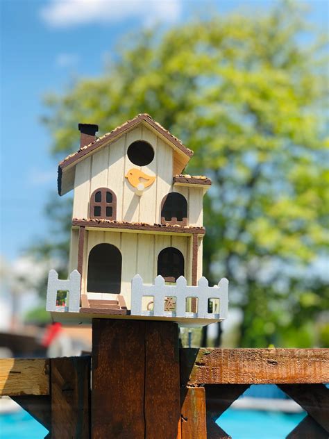 Handmade Wooden Birdhouse Outdoor Wooden Birdhouse Real | Etsy