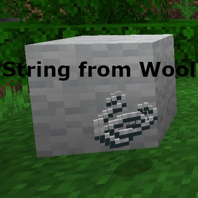 String from Wool Recipe - Minecraft Mods - CurseForge