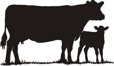 Cow and Calf Dxf EPS JPEG one piece cut Digital Download Vinyl