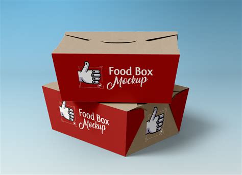 Free Sandwich, Food Box & Paper Cup Packaging Mockup PSD - Good Mockups