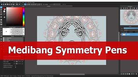 Medibang Paint Symmetry Pen Tutorial : Cloud Brushes - YouTube