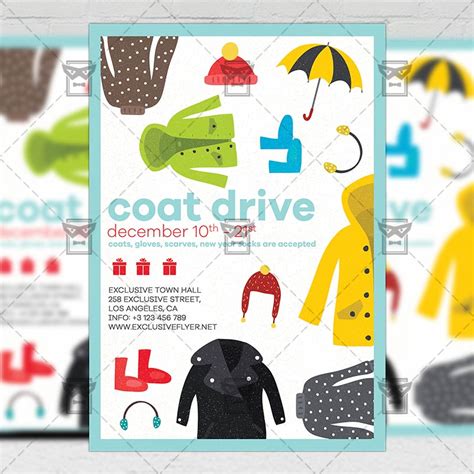 Coat Drive Flyer - Community A5 Template | ExclsiveFlyer | Free and ...