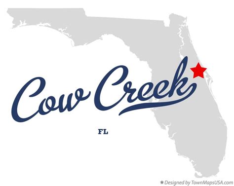 Map of Cow Creek, FL, Florida