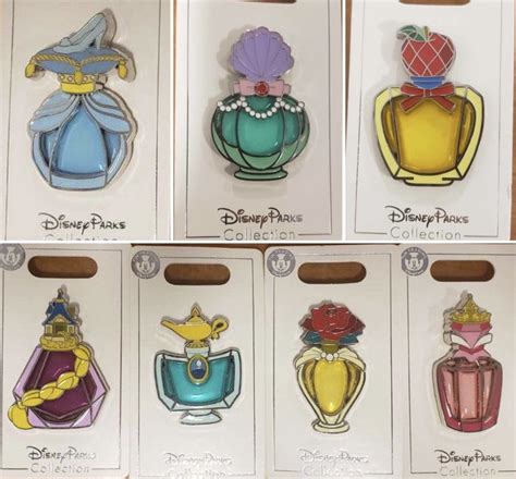 Disney Princess Perfume Bottle Pin Series at Shanghai Disneyland ...