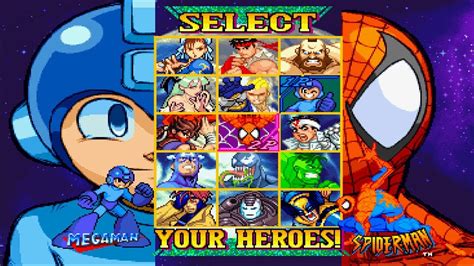 Marvel vs Capcom: Clash of Super Heroes Character Names