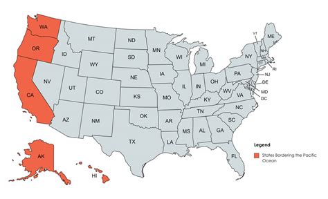 What States Border The Pacific Ocean? - What States