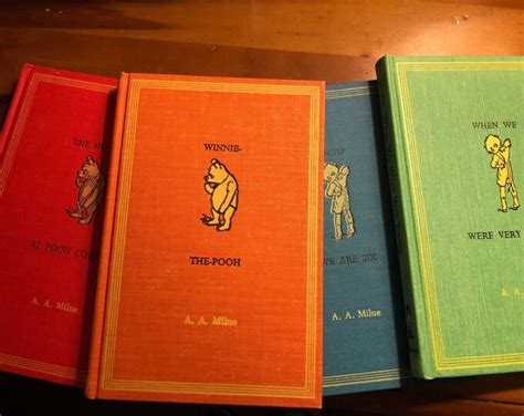 Vintage AA Milne 4 Winnie the Pooh Books Book House at Pooh | Etsy