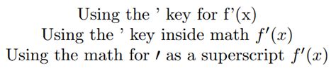 How to create a prime symbol in LaTeX? 2024