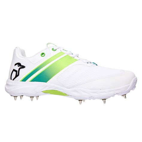 Kookaburra Pro 2.0 Spike Cricket Shoe, White/Lime : Amazon.in: Shoes ...