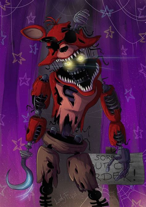 Foxy Five Nights At Freddy's Coloring Pages - Freddy Nights Five ...