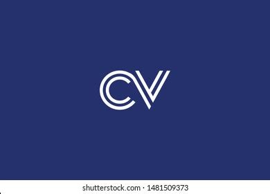 Initial Based Clean Minimal Logo Cv Stock Vector (Royalty Free ...