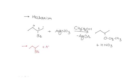 SOLVED: Write a mechanism for the reaction of 2-bromobutane with silver ...