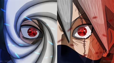 [OC]Kakashi AND Obito awakening Mangekyo sharingan just after Rin's ...