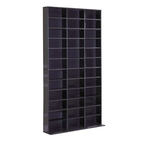 CD DVD Media Storage Wooden Shelves Bookcase Display Shelving Unit ...