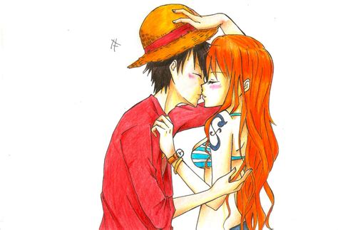 Luffy nami: Kiss by faramitha on DeviantArt