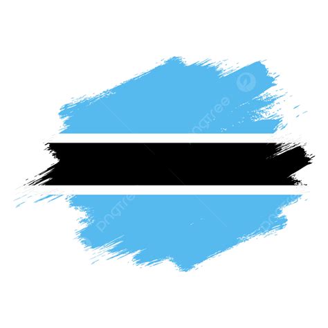 Botswana Vector Flag, Flag, Vector Flag, Grunge Flag PNG and Vector ...