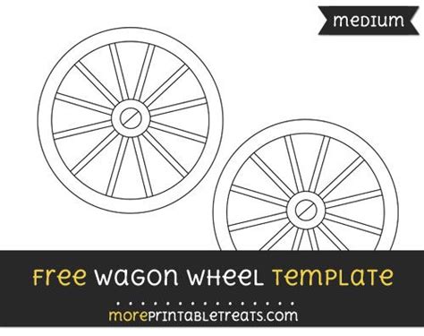 Free Wagon Wheel Template - Medium | Wagon wheel, Wagon, Templates