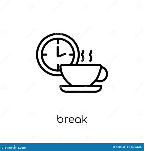 Break Icon Vector Isolated On White Background, Logo Concept Of ...