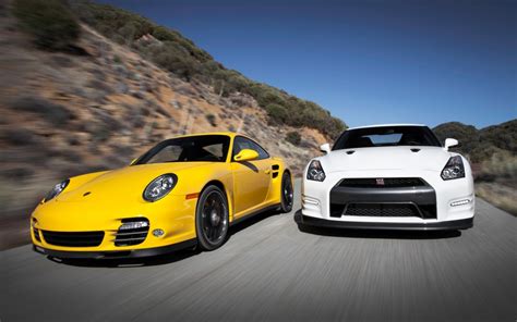 Nissan GT-R Black Edition Vs Porsche 911 Turbo S - Urbasm