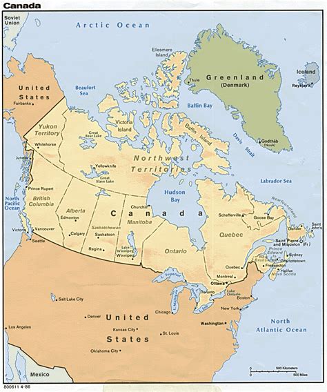 Canada Map Geography - Map of Canada City Geography