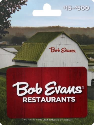 Bob Evans $15-$500 Gift Card, 1 ct - Ralphs