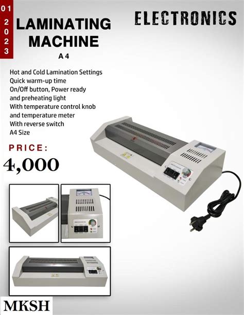 Laminating Machine ( A4 ), Computers & Tech, Office & Business ...