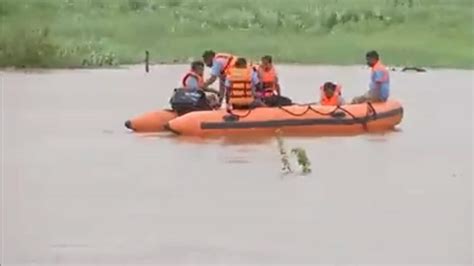 Watch: Man stranded on tree in middle of Warana river rescued in ...