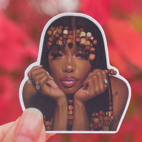 SZA Hit Different Inspired Glossy Sticker | Etsy