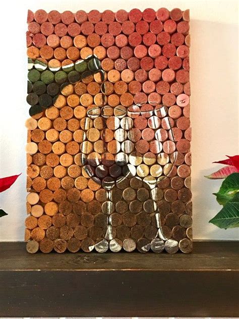 Wine Cork Wall Decor Wood Wall Artwine Lover Gift Wine Cork - Etsy ...