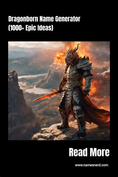 Dragonborn Name Generator (1000+ Epic Ideas) in 2024 | Dragonborn names ...