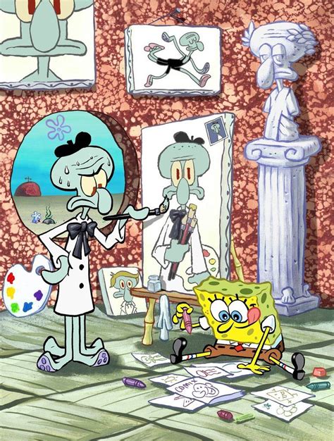 Artist SpongeBob and Squidward by shermcohen.deviantart.com on ...