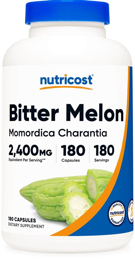 Nutricost Bitter Melon Supplement 600mg, 180 Capsules - Walmart.com