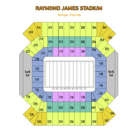 Stadium Seating Chart | Tampa Bay Buccaneers Tickets