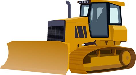 Bulldozer Clipart Simple All Bulldozer Clip Art Are Png Format And ...