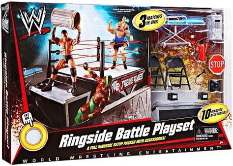 WWE Wrestling Ringside Battle Exclusive Action Figure Playset Mattel ...