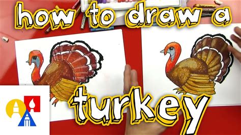 How To Draw A Turkey - YouTube