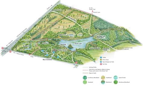 Stover Country Park map - Stover Country Park