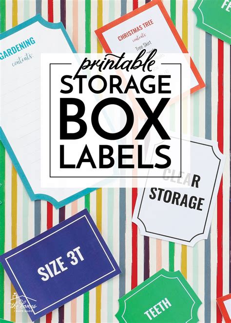 Printable Storage Box Labels - The Homes I Have Made