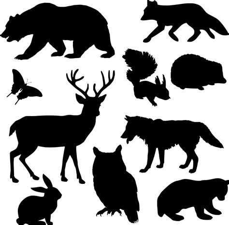 Animals clipart silhouette, Animals silhouette Transparent FREE for ...