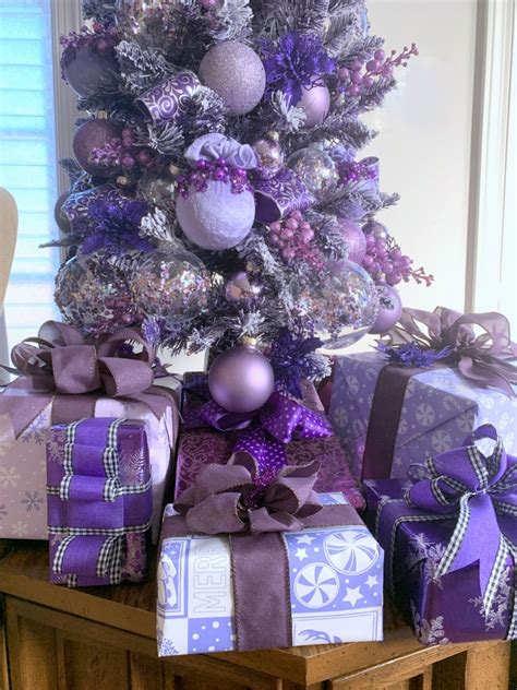 Purple Christmas Ornaments Images