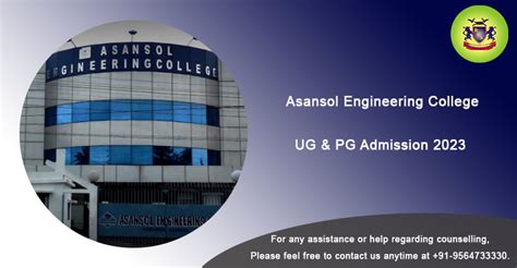 Asansol Engineering College [AEC]: UG and PG Admission 2023 - Bright ...