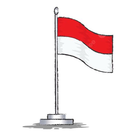 Merdeka Png Ilustrasi Desain Template Vektor Bendera Indonesia Riset ...