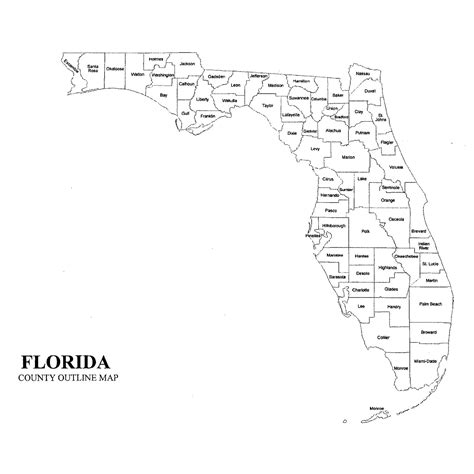 High Resolution Printable Florida County Map – Printable Map of The ...