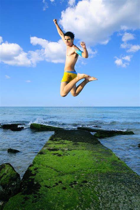 Cliff Diver stock photo. Image of extreme, holiday, bathe - 49995324