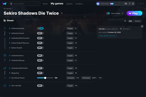 Sekiro Shadows Die Twice Cheats and Trainer for Steam - Trainers ...