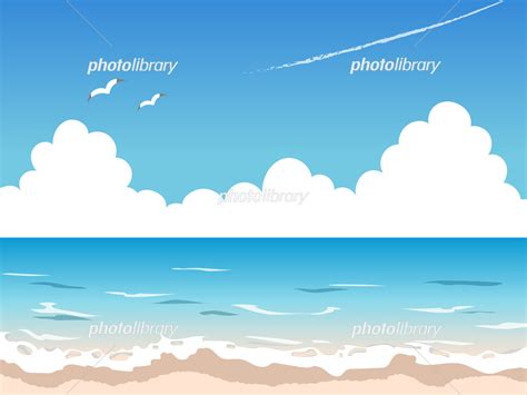 夏の海のイラスト イラスト素材 [ 7039338 ] - フォトライブラリー photolibrary