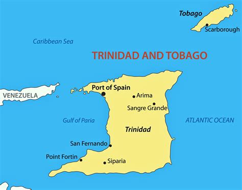 Mapas Imprimidos de Trinidad y Tobago con Posibilidad de Descargar