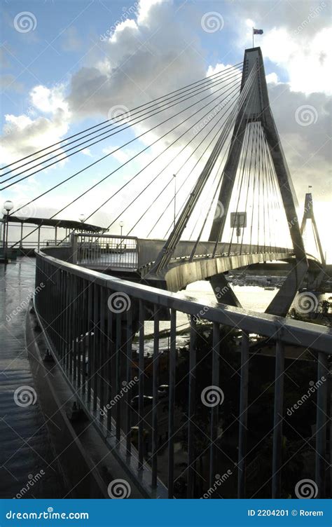 Anzac bridge stock image. Image of transportation, bridge - 2204201