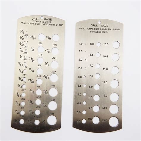 Metric & Imperial Drill Gauge Set - HTA